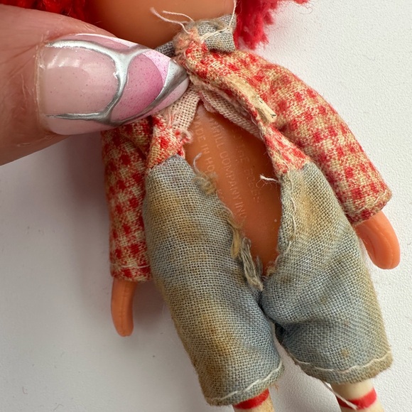Vintage Bobbs - Merrill Raggedy Ann and Andy 4" Dolls made in Hong Kong - Picture 6 of 6